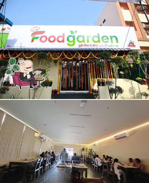 The interior of Dhaswins Food Garden