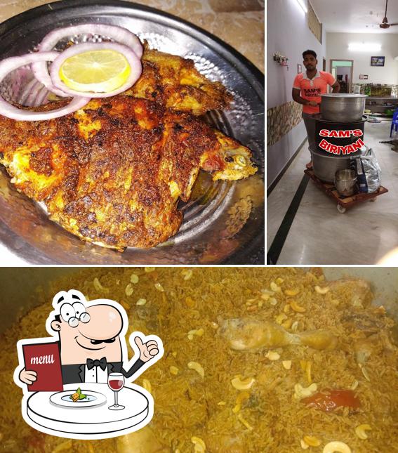 Meals at SAMS BIRIYANI