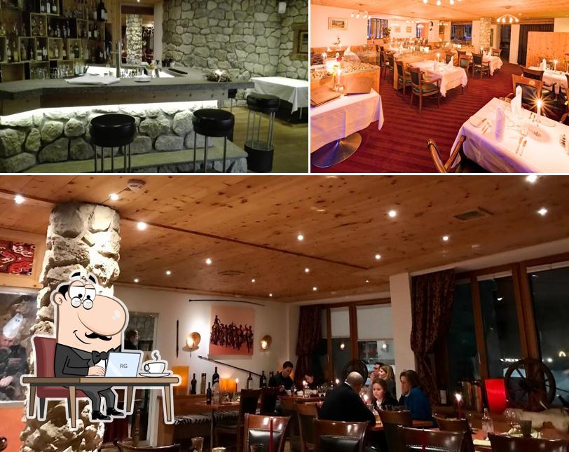 Gli interni di Restaurant VIVA St. Moritz