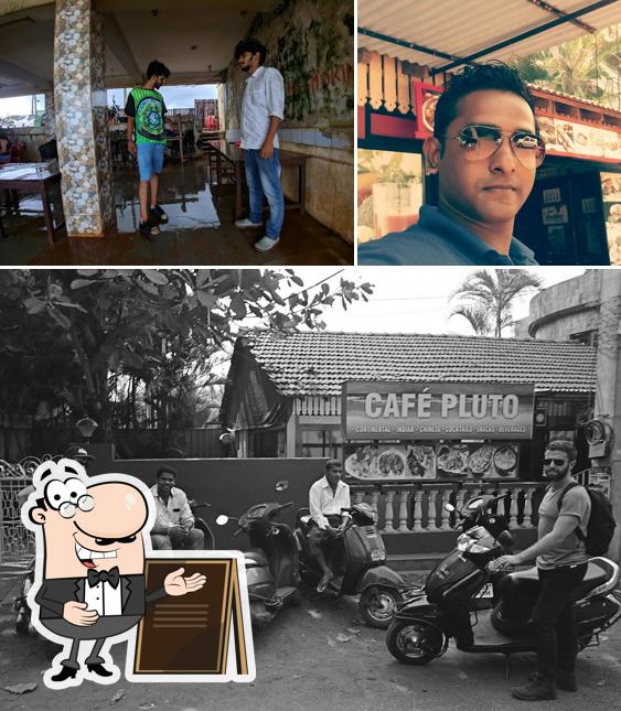 You can get some fresh air outside Cafe Pluto