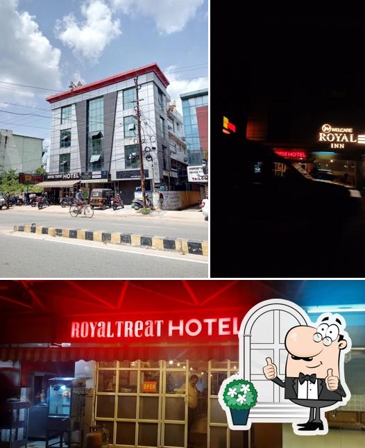 You can get some fresh air outside Hotel Royal Treat