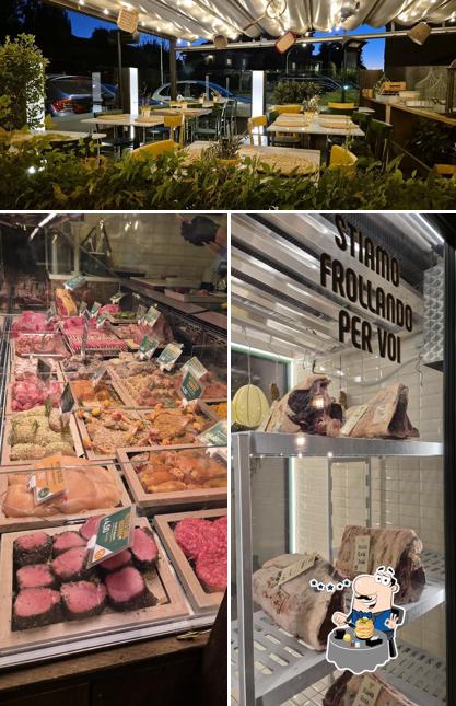 La cibo e esterno del ristorante