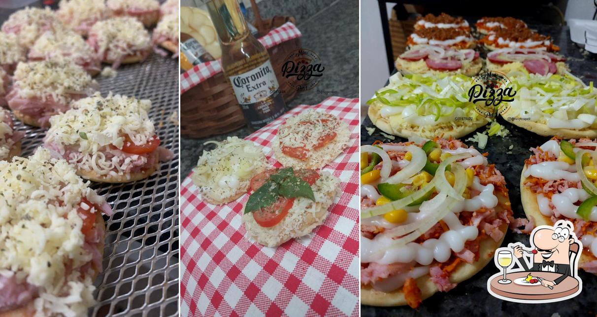 Comida em Mini pizza petit