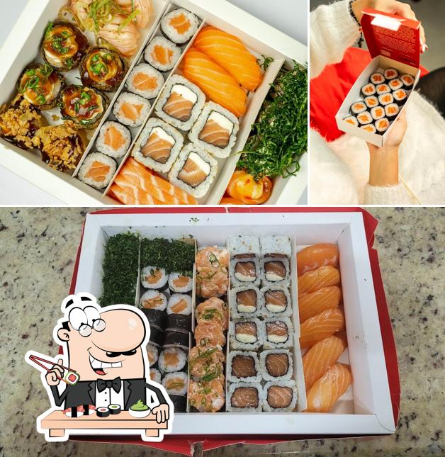 Rolos de sushi são servidos no Matsuri To Go - Londrina - Delivery & Take Away