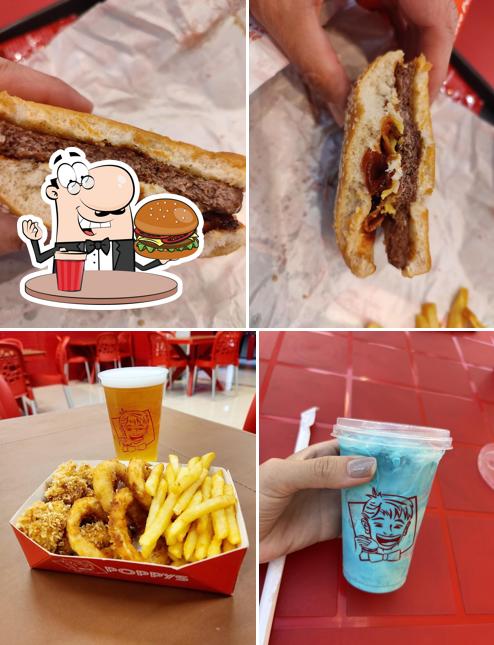 Hambúrguer em Poppys Goiânia