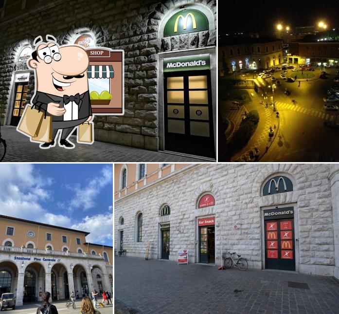 Gli esterni di McDonald's Pisa Stazione