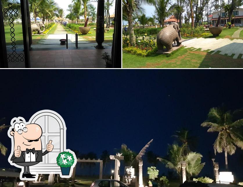 You can get some fresh air at the outside area of By the Bay Restaurant
