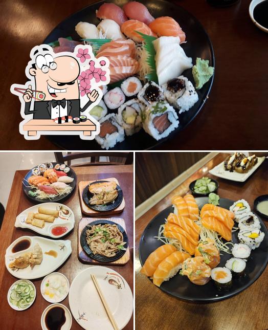 Presenteie-se com sushi no Kisetsu Sushi