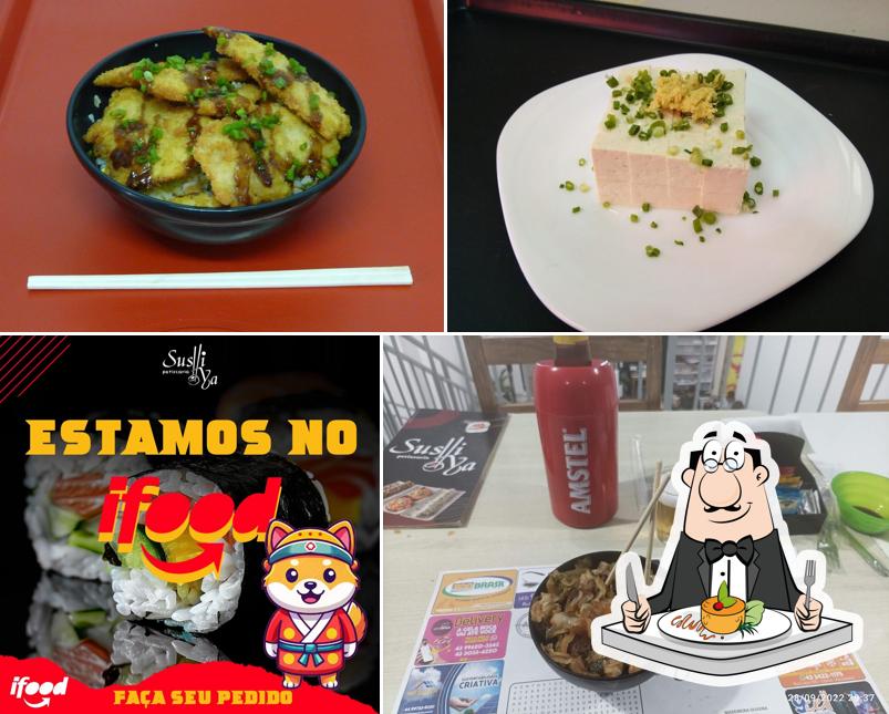 Comida em Sushi-ya petiscaria