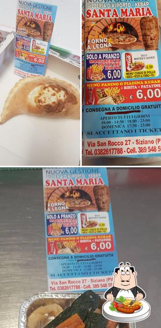 Cibo al Pizzeria Santa maria