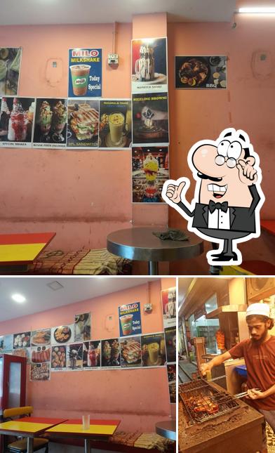 The interior of Palm Shake and Arabian Grill