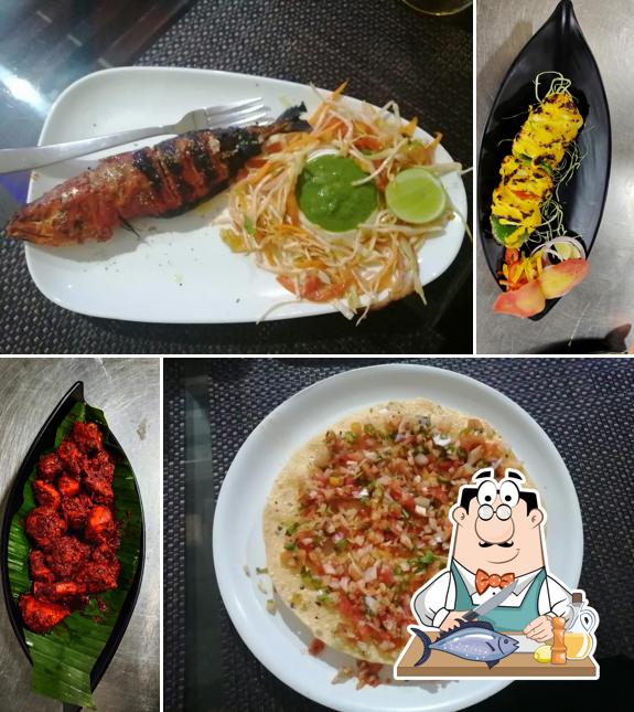 Grilled salmon at The Coastal Swad