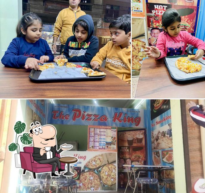 The pizza King is distinguished by interior and food