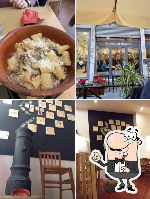 Gli interni di Osteria Dar Nasone