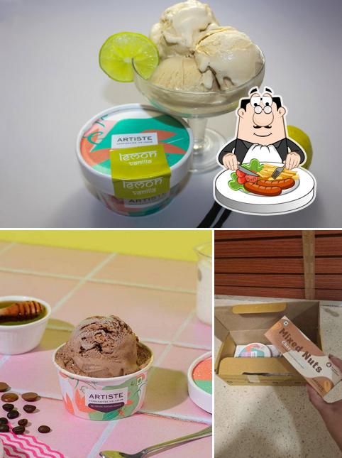 Food at Artistes - Handcrafted Ice Cream