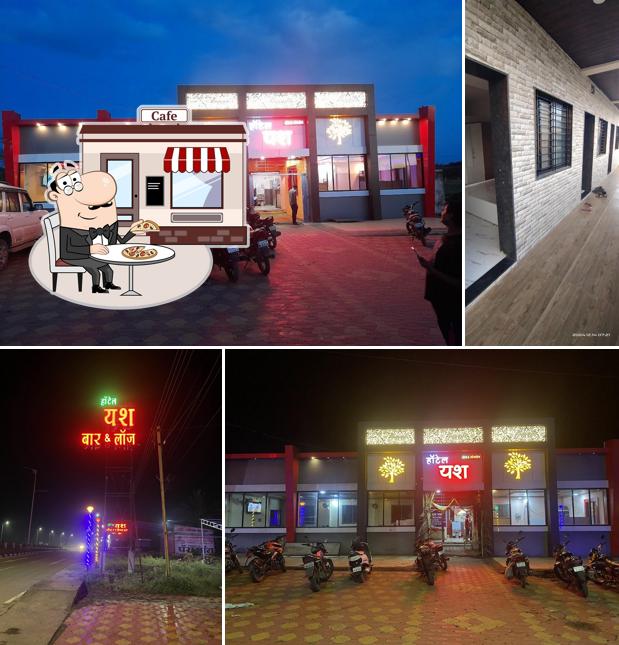 The exterior of Hotel Yash Restaurant, Bear Bar and Lodge