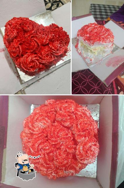 Take a look at the picture showing food and interior at Biloo's Cake Town