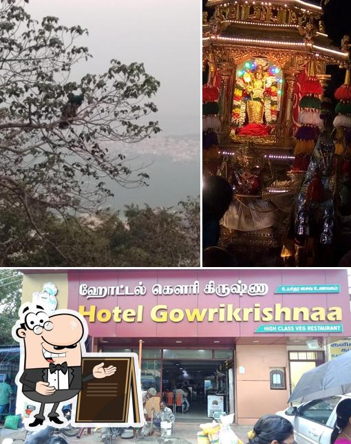 Enjoy the view at the outside area of Hotel Gowrikkrishna (Simply Veg) Tiffen, Sweets and Bakes