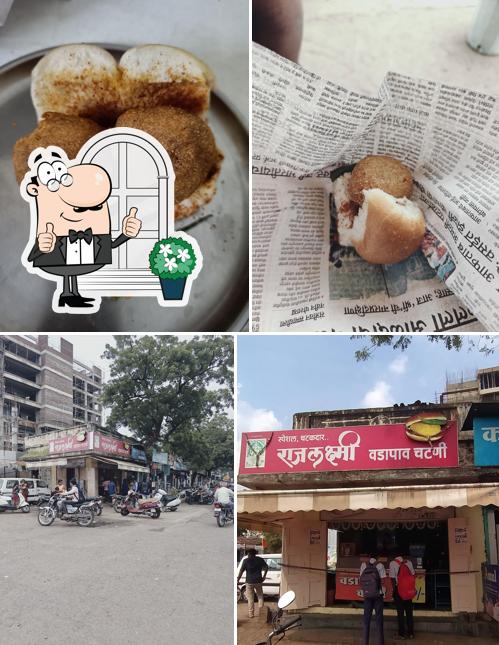 The picture of Rajlaxmi Vada Centre’s exterior and food