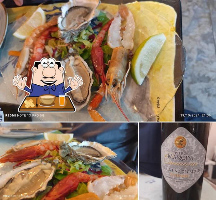La immagine di cibo e alcol da Cefalù Bistro di Pesce