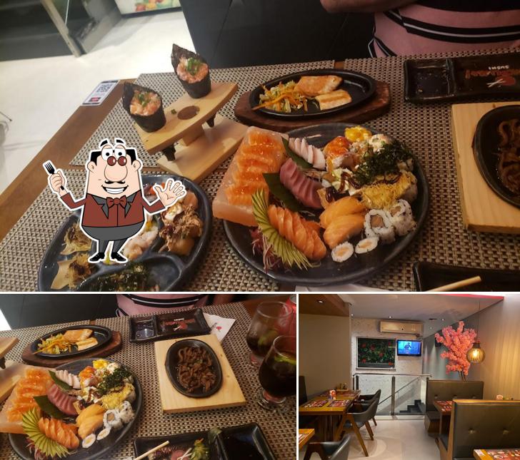 Confira a ilustração mostrando comida e interior no Inazuma Vila Mascote