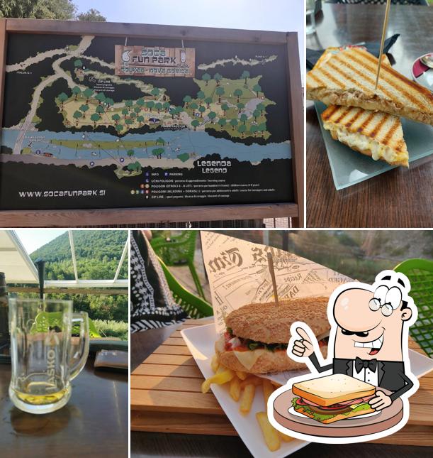 Toast al formaggio al Čolnarna