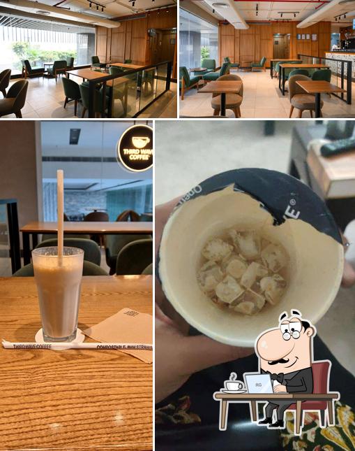 Among various things one can find interior and food at Third Wave Coffee