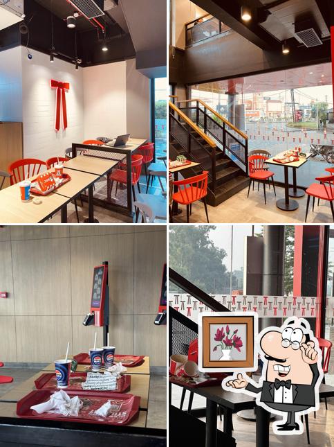 The interior of KFC - Khanna Drive Thru