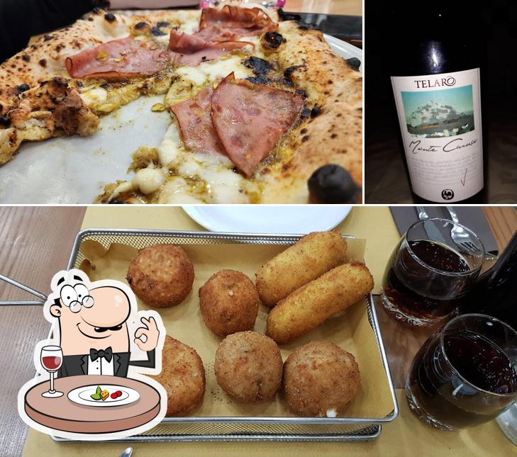 La cibo e vino del ristorante