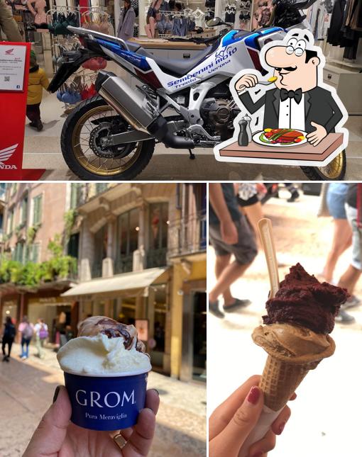 La cibo e esterno del ristorante