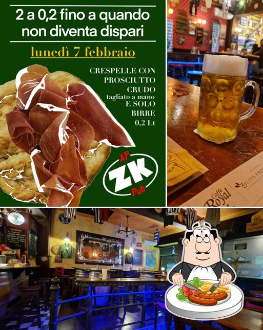 La cibo e interni del ristorante