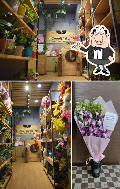 The interior of FlowerAura - Florist & Cake Shop in Faridabad