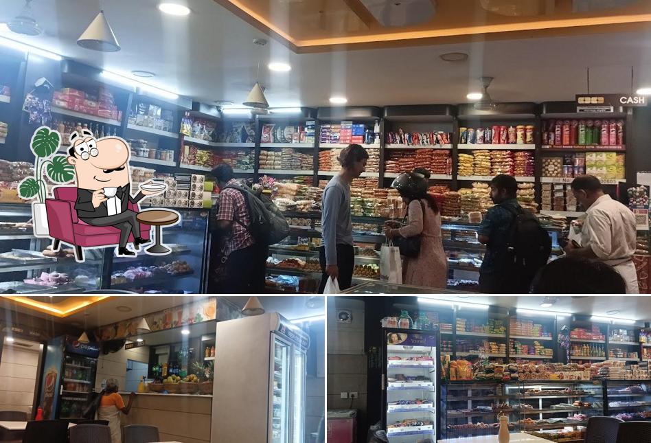 Take a seat at one of the tables at Treat House Bakery