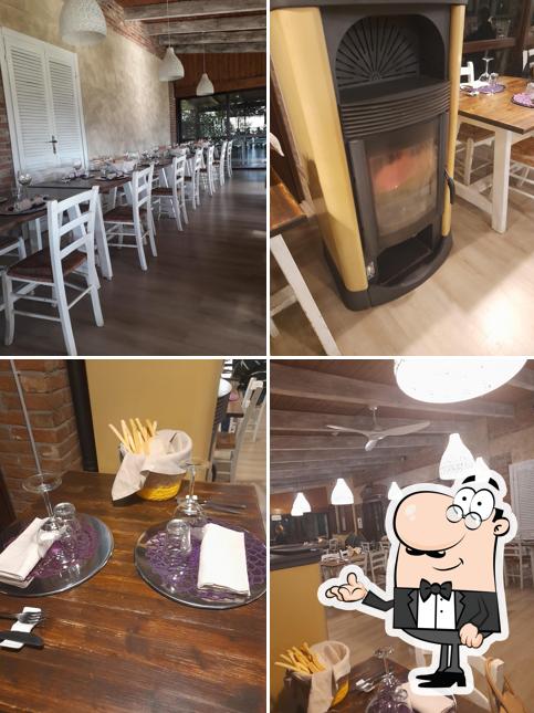 Gli interni di Trattoria Il Gelso