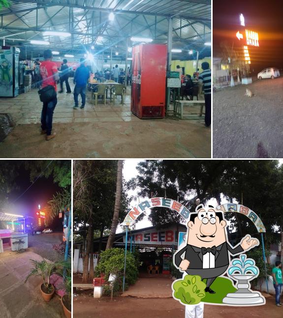 You can get some fresh air at the outside area of Naseeb Dhaba