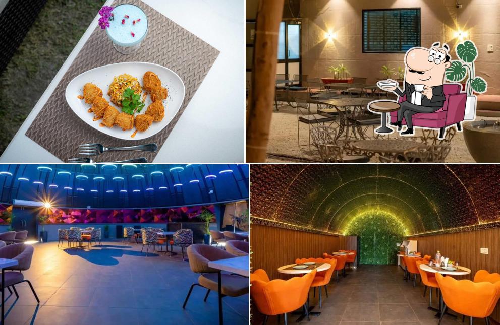 The interior of Qabila Cafe & Bar