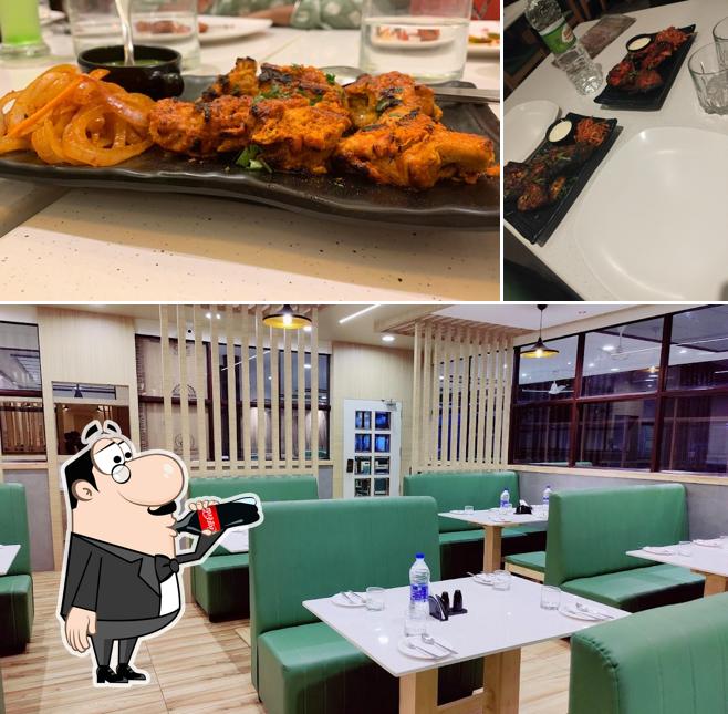 Among various things one can find drink and interior at SONA RESTAURANT