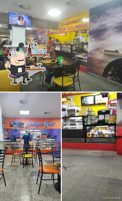 O interior do Express Dom Bolinha