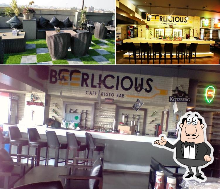 Take a seat at one of the tables at Beerlicious