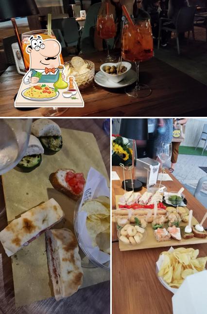 Questa è la foto che mostra la cibo e tavolo da pranzo di Zeppelin