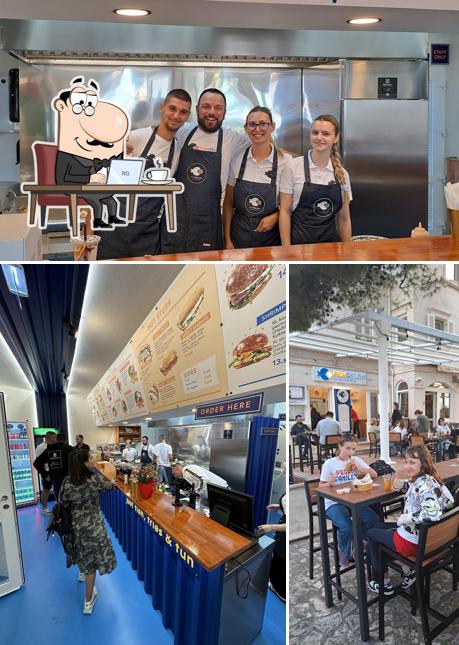 Gli interni di Fish Delish Supetar