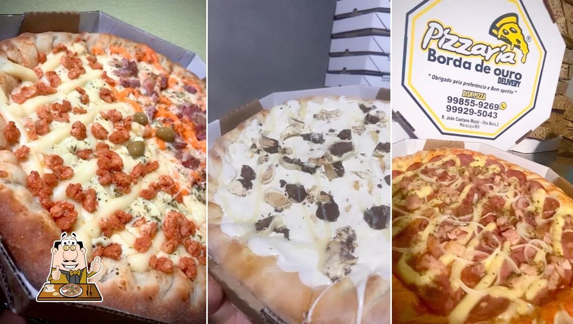 Experimente pizza no Pizzaria Borda De Ouro Delivery- Maracaju ms