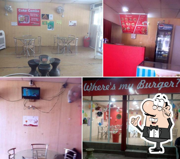 The interior of Where's My Burger