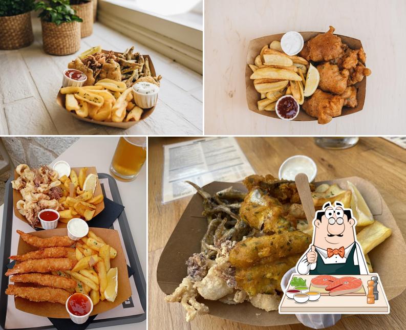 Fish and chips al Tunaholic Fish Bar
