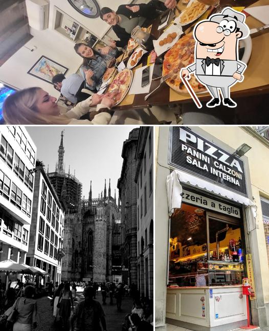 Tra le varie cose da Pizzeria Del Duomo si possono trovare la esterno e cibo