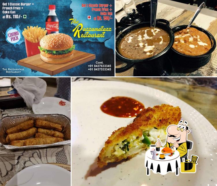 Food at Razzamatazz Restaurant