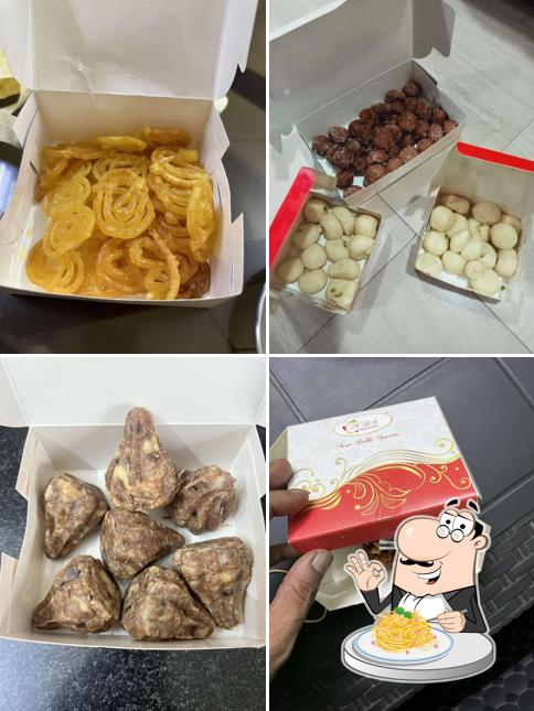 Spaghetti carbonara at New Delhi Sweets