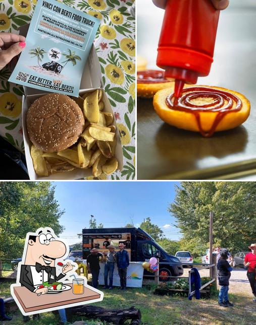 Dai un’occhiata alla foto che raffigura la cibo e esterno di Berti food truck
