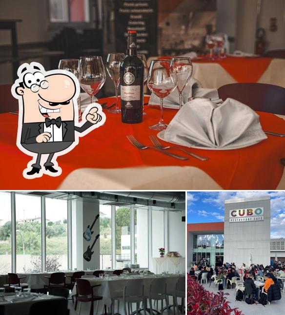 Gli interni di Cubo Restaurant Cafè