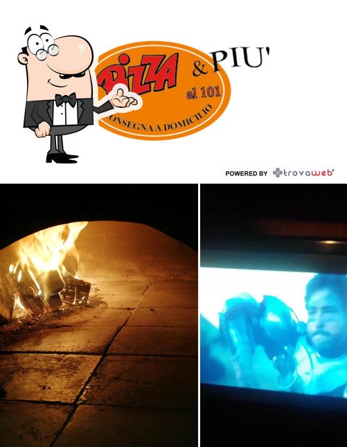 Gli interni di Pizza & Più al 101